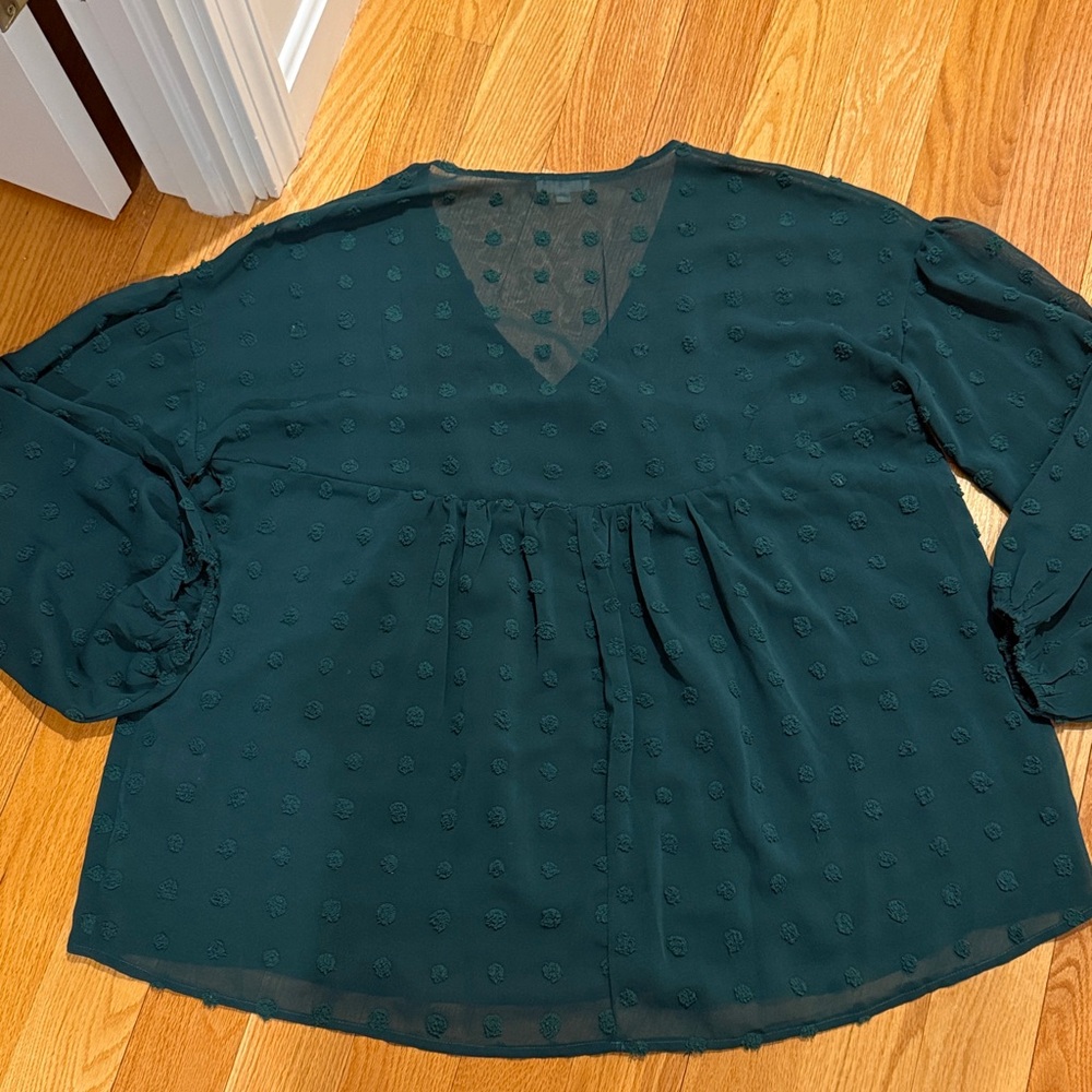 Chic Soul Long Sleeve V Neck Blouse XL